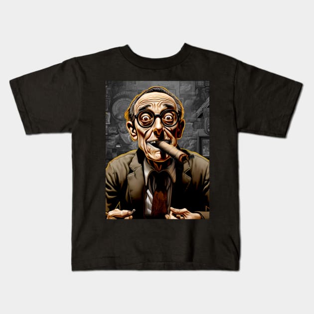 Cigar Hobby: I Just Ordered More Cigars on a Dark Background Kids T-Shirt by Puff Sumo